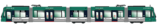 鉄道模型専門店 【広島電鉄5000形グリーンムーバー】N